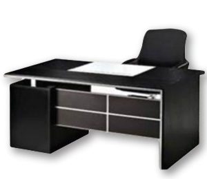مكتب خشب MDF حرف L قرصة دوبل يشمل 3 درج ثابت مع سنتر لوك مقاس 120 سم × 70 سم متعدد الالوان 