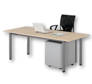 مكتب خشب MDF على شاسيه معدن وحدة ادراج متحركة 3 درج مقاس 120 سم × 70 سم متعدد الالوان محلي الصنع