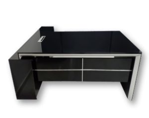 مكتب مدير خشب MDF يشمل سايد جانبي 3 درج+ضلفة مقاس 160 سم × 70 سم