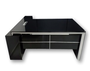مكتب مدير خشب MDF يشمل سايد جانبي 3 درج+ضلفة مقاس 200 سم × 100 سم