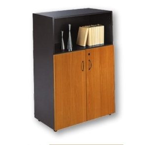 مكتبة المستندات خشب MDF برف علوي من اعلى 2 ضلفة مقاس 120 سم × 80 سم × 40 سم 