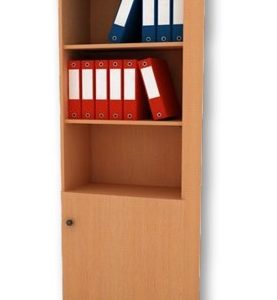 مكتبة مستندات خشب MDF أرفف علوية وضلفه من الاسفل مقاس 200 سم × 60 سم × 40 سم 