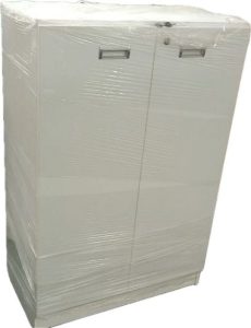 مكتبة المستندات خشب MDF 2 ضلفة مقاس 120 سم × 80 سم × 40 سم أبيض 
