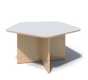 طاولة اجتماعات خشب MDF دائرية قطر 1 متر