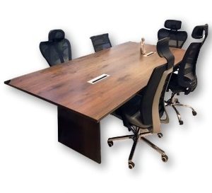 طاولة اجتماعات خشب MDF مستطيلة مقاس 280 سم × 120 سم (قطعتين)