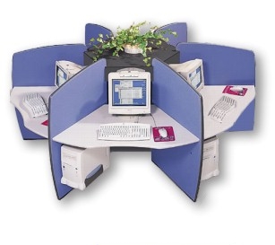 خلية عمل خلية عمل خشب MDF بفواصل خشبMDF اماميه وجانبيه مقاس 160 سم × 70 سم 